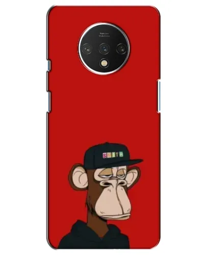 Чохол для OnePlus 7T з картинкою «Bored Ape — червоний фон» Чохол для OnePlus 7T з картинкою «Bored Ape — червоний фон»