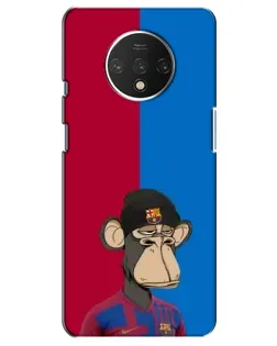 Чохол для OnePlus 7T з картинкою «Bored Ape — фанат Барси»