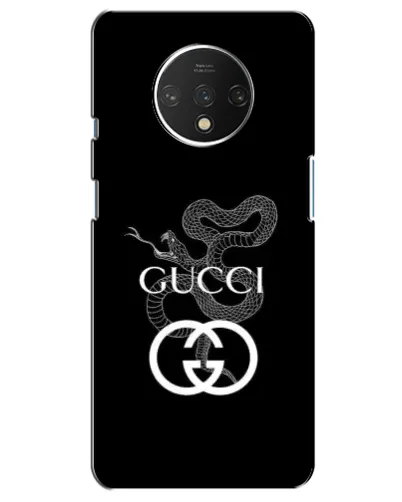 Чохол для OnePlus 7T з картинкою «Gucci — срібна змія»
