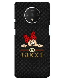Чохол для OnePlus 7T з картинкою «Мінні Маус Gucci — чорний»