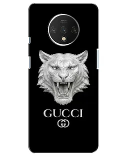 Чехол для OnePlus 7T с картинкой «Gucci — серебряный лев» Чехол для OnePlus 7T с картинкой «Gucci — серебряный лев»