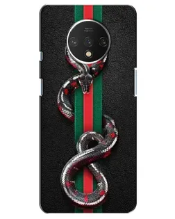 Чехол для OnePlus 7T с картинкой «Gucci — змея на полосе» Чехол для OnePlus 7T с картинкой «Gucci — змея на полосе»