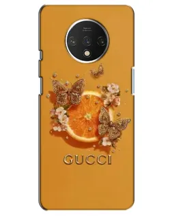 Чехол для OnePlus 7T с картинкой «Gucci — золотые бабочки» Чехол для OnePlus 7T с картинкой «Gucci — золотые бабочки»