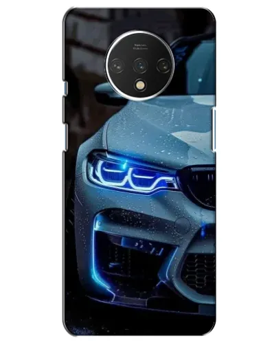 Чехол для OnePlus 7T с картинкой «Взгляд BMW с синими фарами» Чехол для OnePlus 7T с картинкой «Взгляд BMW с синими фарами»