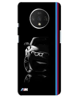Чехол для OnePlus 7T с картинкой «Силуэт BMW в темноте»