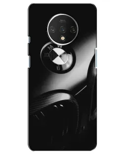Чехол для OnePlus 7T с картинкой «Эмблема BMW — макро»