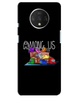 Чехол для OnePlus 7T с картинкой «Логотип Among Us» Чехол для OnePlus 7T с картинкой «Логотип Among Us»