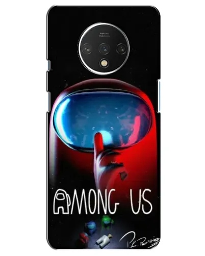 Чехол для OnePlus 7T с картинкой «Красный импостер — макро» Чехол для OnePlus 7T с картинкой «Красный импостер — макро»