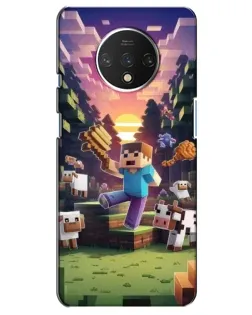 Чехол для OnePlus 7T с картинкой «Стив на ферме» Чехол для OnePlus 7T с картинкой «Стив на ферме»