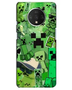 Чехол для OnePlus 7T с картинкой «Криперы Minecraft» Чехол для OnePlus 7T с картинкой «Криперы Minecraft»
