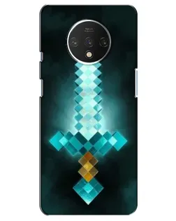 Чехол для OnePlus 7T с картинкой «Алмазный меч неон»