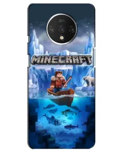 Чехол для OnePlus 7T с картинкой «Minecraft ледяной мир»
