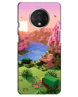 Чехол для OnePlus 7T с картинкой «Розовое дерево Minecraft»