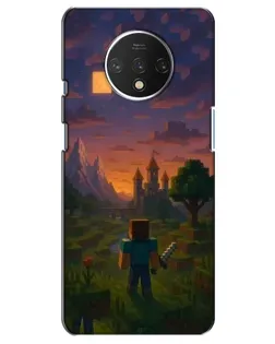 Чехол для OnePlus 7T с картинкой «Стив у башни»