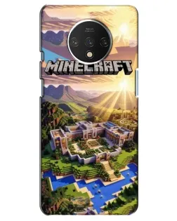 Чехол для OnePlus 7T с картинкой «Minecraft панорама»