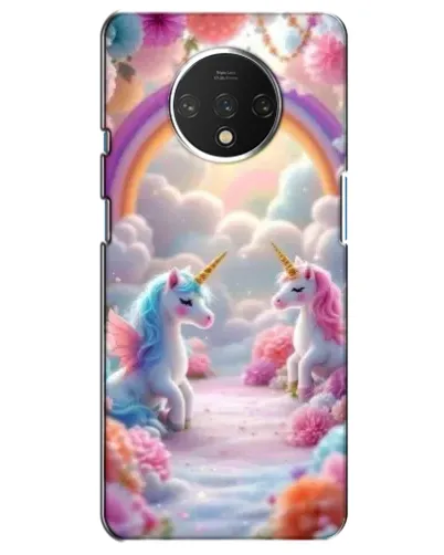 Чехол для OnePlus 7T с картинкой «Радуга и единороги» Чехол для OnePlus 7T с картинкой «Радуга и единороги»