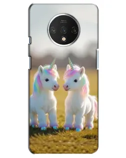 Чехол для OnePlus 7T с картинкой «Пара единорогов»