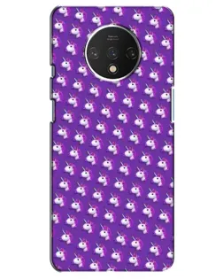 Чехол для OnePlus 7T с картинкой «Единороги на фиолетовом»