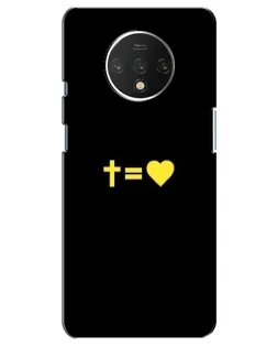 Чехол для OnePlus 7T с картинкой «Сердце и Крест»