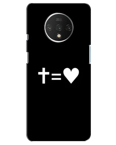 Чехол для OnePlus 7T с картинкой «Крест и Сердце» Чехол для OnePlus 7T с картинкой «Крест и Сердце»