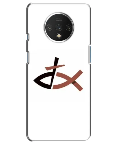 Чехол для OnePlus 7T с картинкой «Рыба и крест» Чехол для OnePlus 7T с картинкой «Рыба и крест»