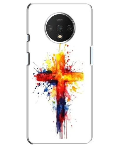Чехол для OnePlus 7T с картинкой «Акварельный крест» Чехол для OnePlus 7T с картинкой «Акварельный крест»