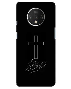 Чехол для OnePlus 7T с картинкой «Графический крест Jesus» Чехол для OnePlus 7T с картинкой «Графический крест Jesus»