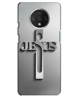 Чехол для OnePlus 7T с картинкой «Металлический крест Jesus» Чехол для OnePlus 7T с картинкой «Металлический крест Jesus»