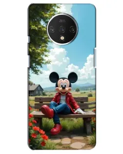 Чехол для OnePlus 7T с картинкой «Микки на скамейке» Чехол для OnePlus 7T с картинкой «Микки на скамейке»