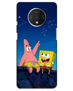 Чехол для OnePlus 7T с картинкой «Губка Боб и Патрик ночью» Чехол для OnePlus 7T с картинкой «Губка Боб и Патрик ночью»