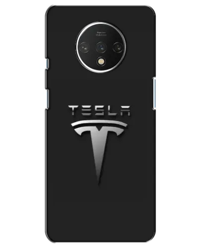 Чехол для OnePlus 7T с картинкой «Стальной логотип Tesla» Чехол для OnePlus 7T с картинкой «Стальной логотип Tesla»
