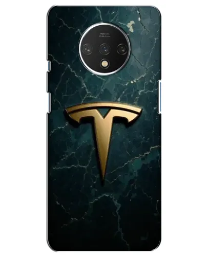 Чехол для OnePlus 7T с картинкой «Мраморная Tesla Gold» Чехол для OnePlus 7T с картинкой «Мраморная Tesla Gold»