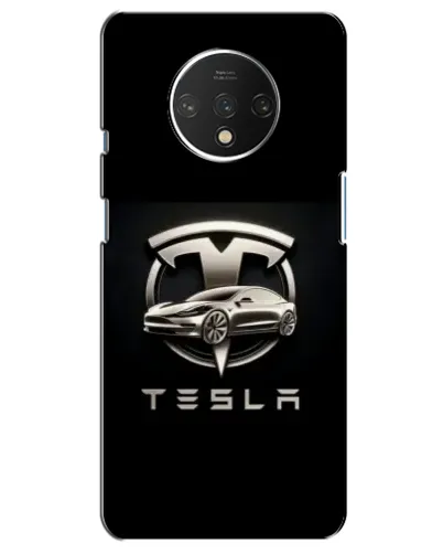Чехол для OnePlus 7T с картинкой «Tesla — серебристое авто» Чехол для OnePlus 7T с картинкой «Tesla — серебристое авто»