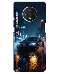 Чехол для OnePlus 7T с картинкой «Ночной город и Audi»