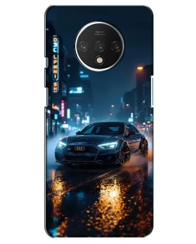 Чехол для OnePlus 7T с картинкой «Ночной город и Audi» Чехол для OnePlus 7T с картинкой «Ночной город и Audi»