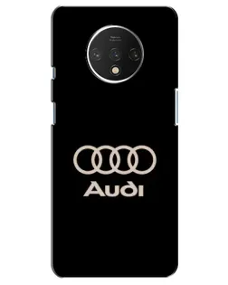 Чехол для OnePlus 7T с картинкой «Audi — золотой логотип»