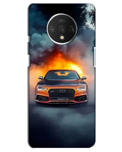 Чехол для OnePlus 7T с картинкой «Audi в огненном дыму» Чехол для OnePlus 7T с картинкой «Audi в огненном дыму»