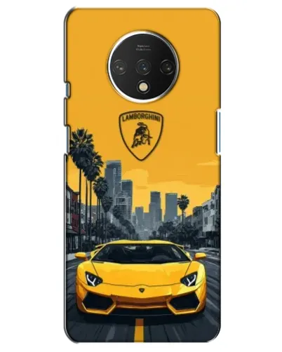 Чехол для OnePlus 7T с картинкой «Желтый Lamborghini город» Чехол для OnePlus 7T с картинкой «Желтый Lamborghini город»