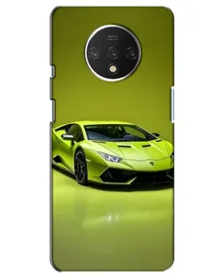 Чехол для OnePlus 7T с картинкой «Салатовый Lamborghini Huracan»