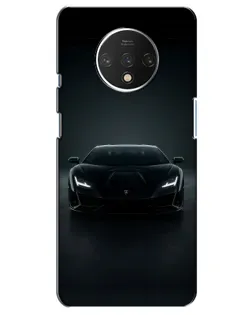 Чехол для OnePlus 7T с картинкой «Черный Lamborghini Aventador»
