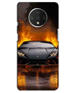Чехол для OnePlus 7T с картинкой «Lamborghini в огне»
