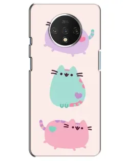 Чехол для OnePlus 7T с картинкой «Pusheen трио» Чехол для OnePlus 7T с картинкой «Pusheen трио»