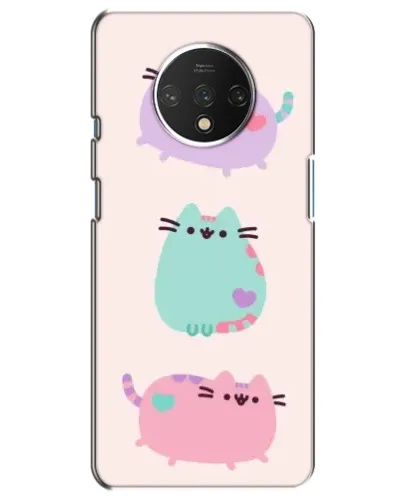Чехол для OnePlus 7T с картинкой «Pusheen трио» Чехол для OnePlus 7T с картинкой «Pusheen трио»