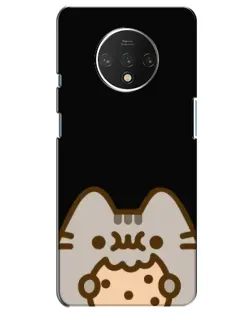 Чехол для OnePlus 7T с картинкой «Пушин на черном»