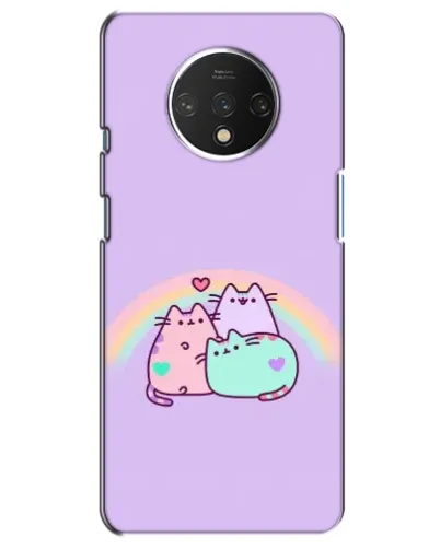 Чехол для OnePlus 7T с картинкой «Радужные Пушины» Чехол для OnePlus 7T с картинкой «Радужные Пушины»