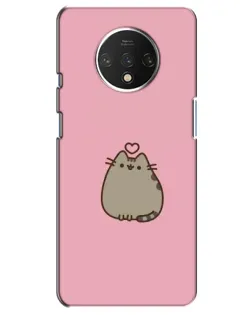 Чехол для OnePlus 7T с картинкой «Pusheen сердце»