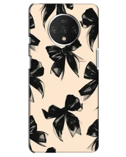 Чехол для OnePlus 7T с картинкой «Паттерн черные банты» Чехол для OnePlus 7T с картинкой «Паттерн черные банты»