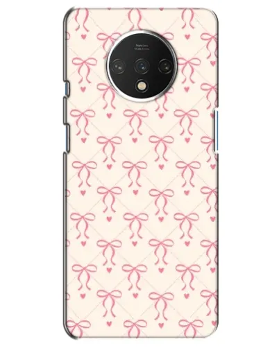 Чехол для OnePlus 7T с картинкой «Розовые бантики Coquette» Чехол для OnePlus 7T с картинкой «Розовые бантики Coquette»