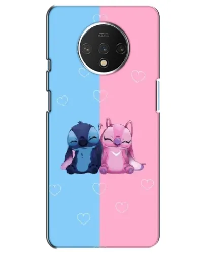 Чехол для OnePlus 7T с картинкой «Stitch и Angel Love» Чехол для OnePlus 7T с картинкой «Stitch и Angel Love»