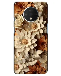 Чехол для OnePlus 7T с картинкой «Бежевый флористический декор» Чехол для OnePlus 7T с картинкой «Бежевый флористический декор»